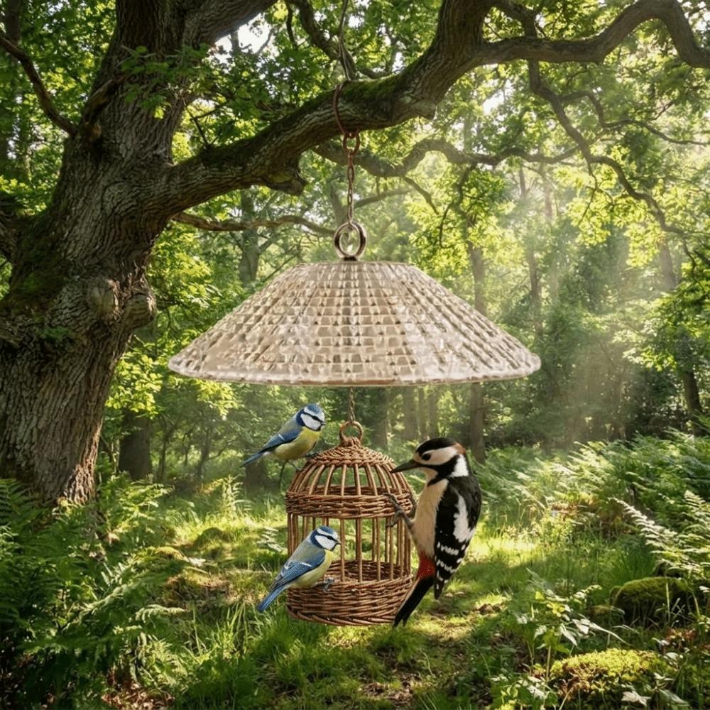Large Bird Feeder Baffle Heavy Duty Bird Feeder Protective Dome Bird Feeder Protector Backyard