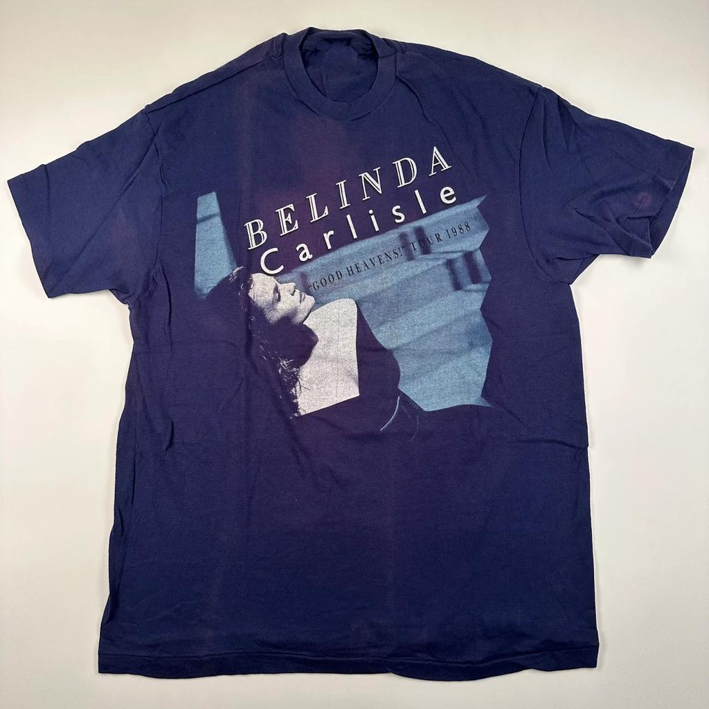 Belinda Carlisle Good Heavens navy Short Sleeve T-Shirt All Size BT425