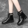 Martin Boots for Women Autumn and Winter New Women's Thick Heel Thick Sole British Style Autumn and Winter Casual Ankle Boots