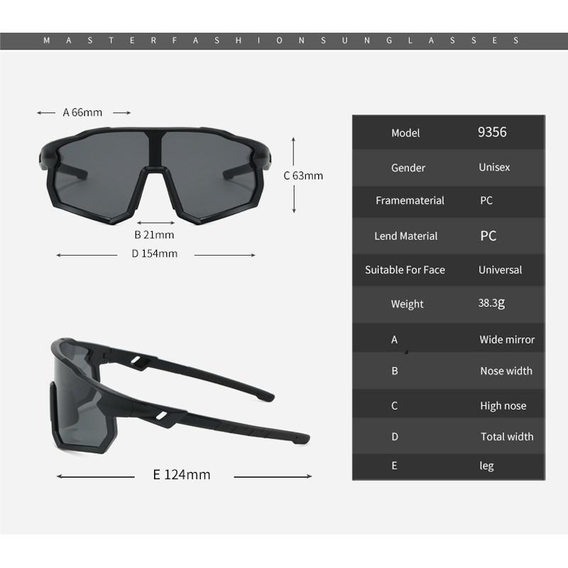 Мужские цветные ветрозащитные очки для улицы, женские спортивные очки, очки для велоспорта, очки для пешего туризма 9356