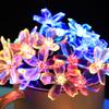 Сакура гирлянды солнечные светодиодные водонепроницаемые декоративные светильники для двора на открытом воздухе красочные 5