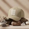 [Inspirational Baseball Cap] Good Things Take Time Print Polyester Adjustable Breathable Casual Outdoor Sports Baseball Hat For Men Women Daily Wear