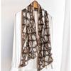 New Letters Korean High-end Fashion Long Ribbon Fashionable Versatile Professional Scarf with Suit Spring and Summer