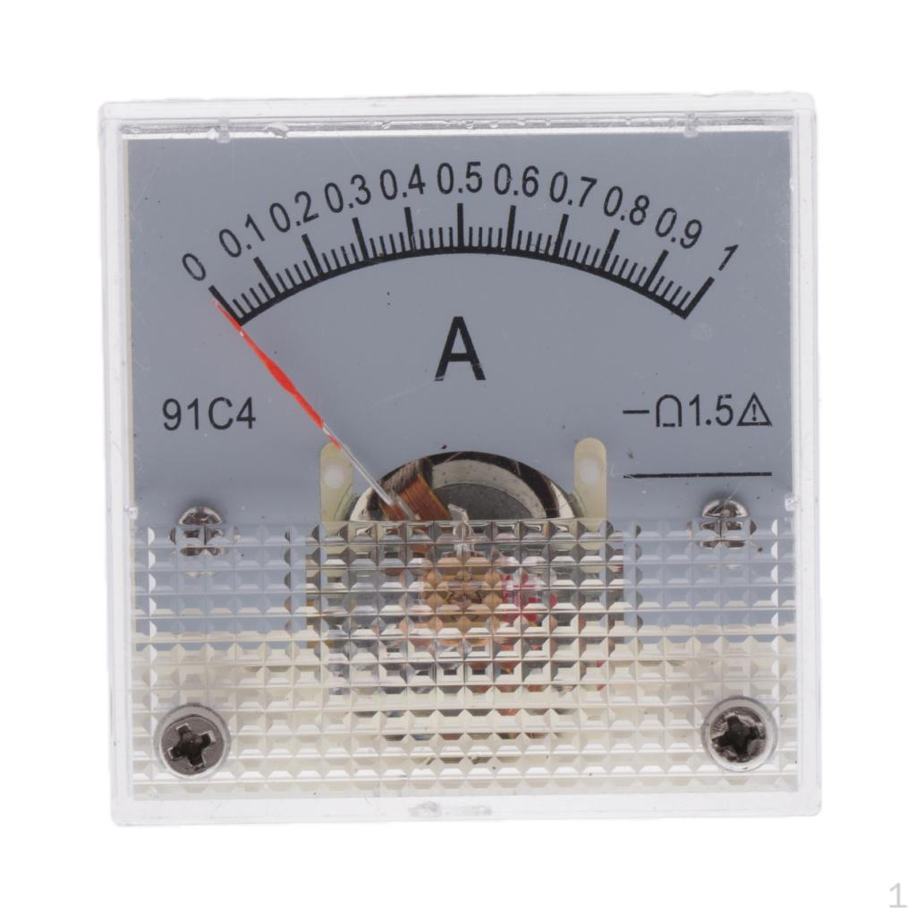 DC Ammeter Analog Panel Meter Amp Current Gauge 2.5% 01A