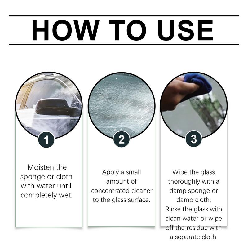 Автомобильный очиститель для стекол Жидкий очиститель для стекол автомобиля Жидкий очиститель для стекол автомобиля 50 мл Средство для чистки окон и лобового стекла автомобиля