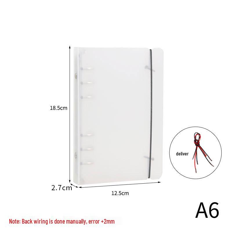 Loose-Leaf Ring Binder Notebook Cover, A4/B5/A5/A6, 4/6/9 Hole Portfolio File Folder