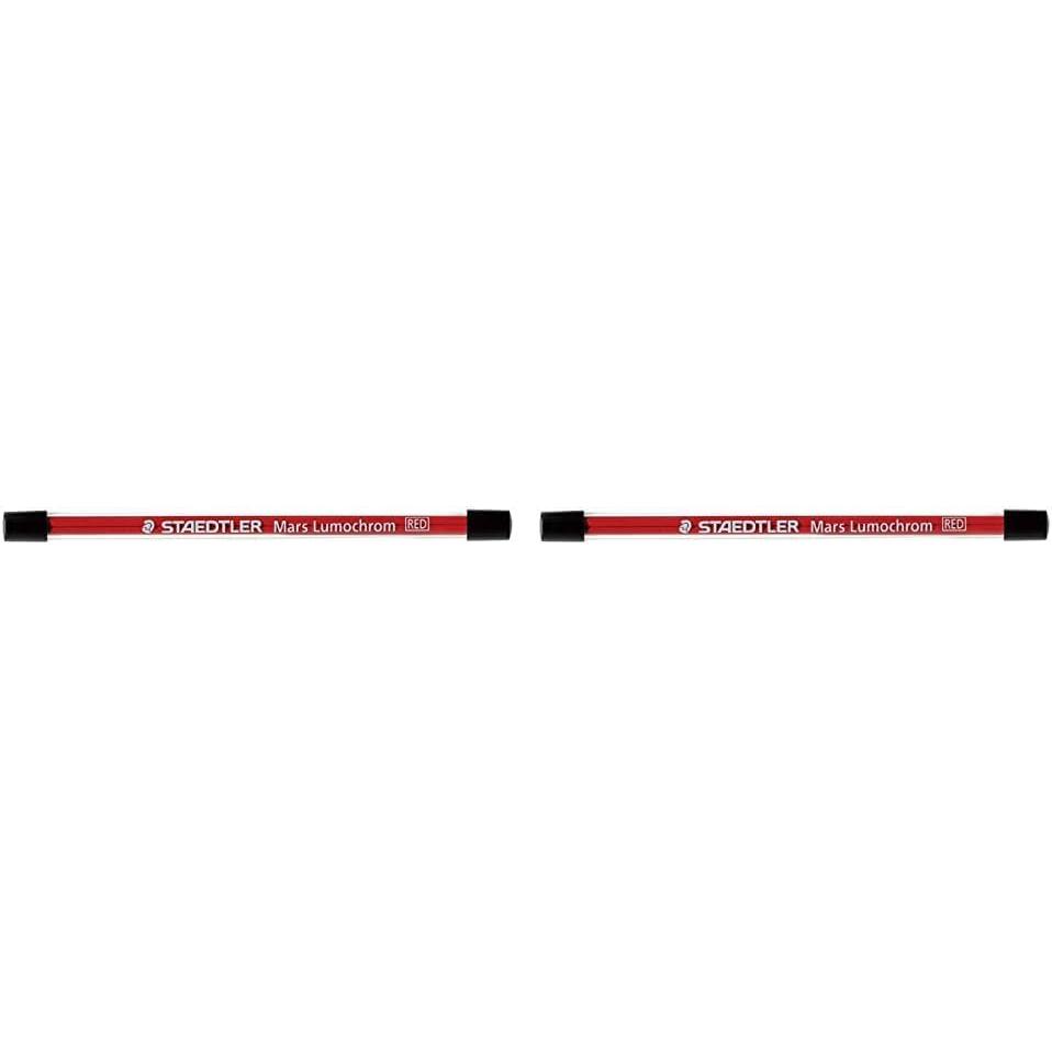 Стержни для держателя Staedtler Mars, Красные, 4 шт., 204-E4-2 (x2), Цветной грифель 2 мм, Пластиковый грифель, Альтернатива красным карандашам, Не размазывается,