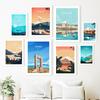 World Famous City Landscape Illustration Wall Art Canvas Painting Nordic Posters And Prints Wall Pictures For Living Room Decor