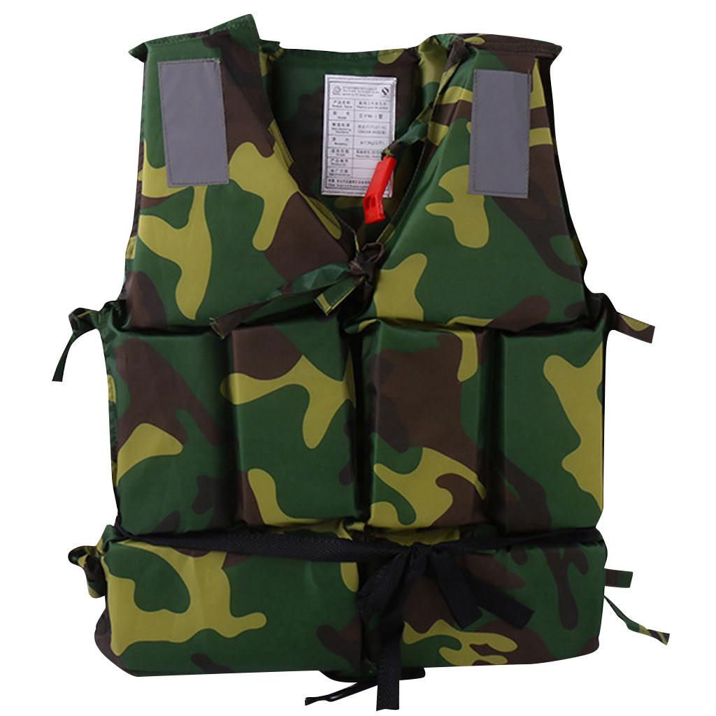 (Kung Pao Chicken)Adults Life Jacket Aid Vest Kayak Buoyancy Fishing Watersport