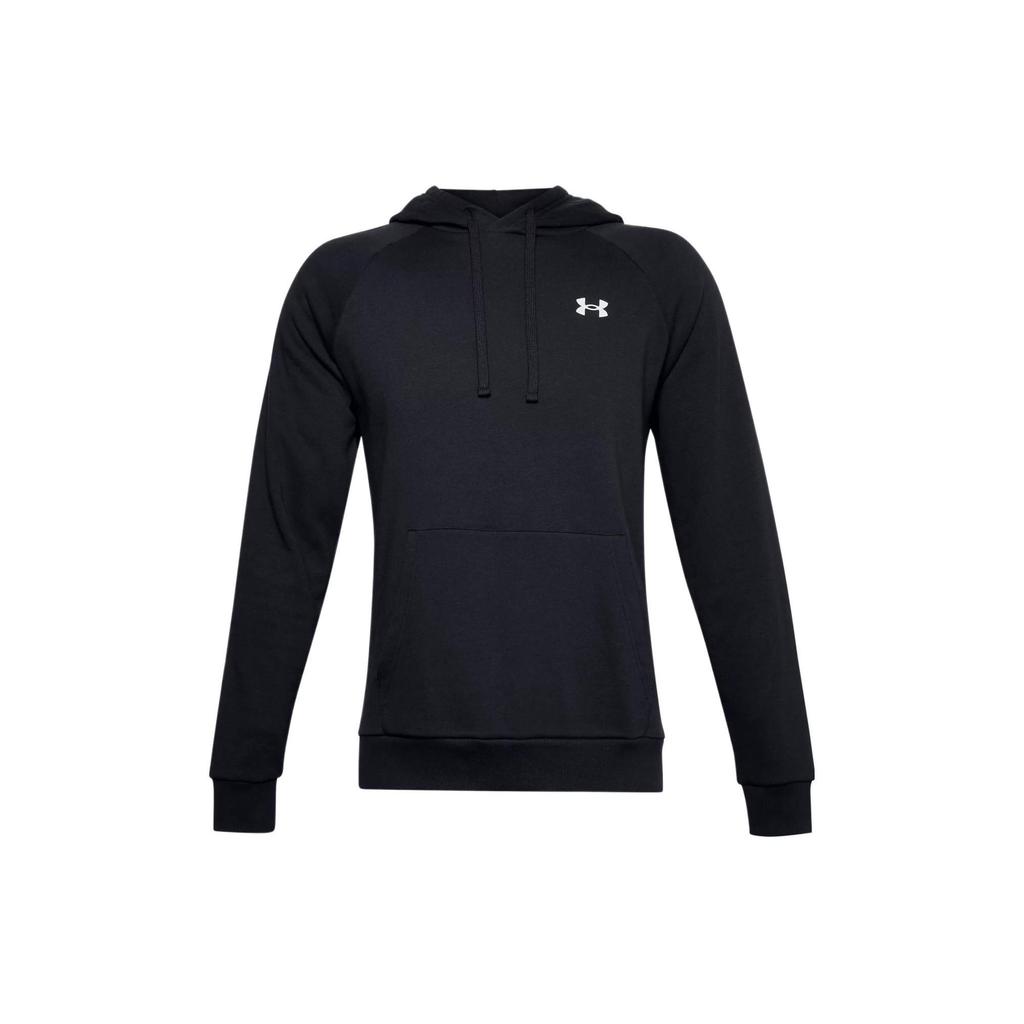 Under Armour Мужские толстовки с капюшоном и логотипом Micro Badge, черные 1357105-001