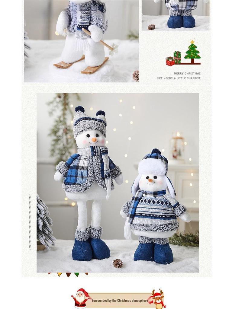 Серия «Рождественская снежинка»: Снеговик, Санта и Олень - Ёлочные игрушки для праздничного декора