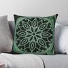Sage On Dark Emerald Square Pillowcase Polyester Linen Velvet Printed Zip Decor Home Cushion Cover 45x45