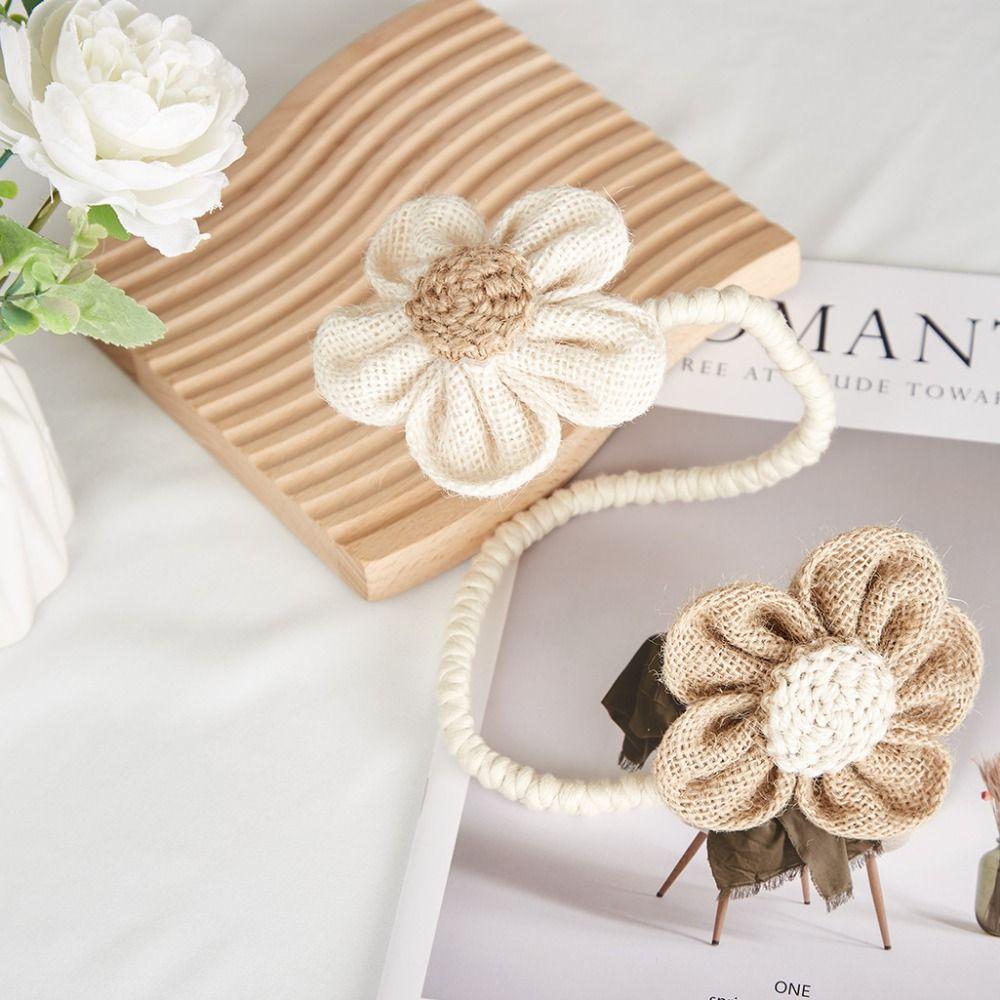 Простые в использовании цветочные завязки для штор, сделанные вручную, ремни для штор с рисунком, подхваты для штор