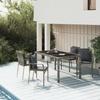 VidaXL 5-piece Garden Dining Set with Cushions Grey 3157959