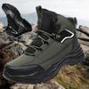 Winter Warm Boots Mens Climbing Sneakers 2025 Plush High Top Shoes Ankle Boots Lace-up Outdoor Non-slip Hiking Boot