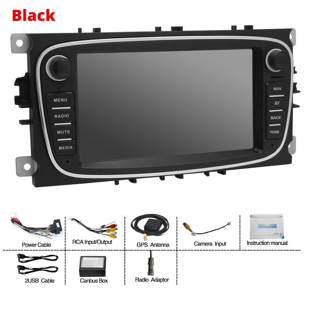 NAVIGUIDE 7'' Android For Ford Focus II S-Max Mondeo 9 C-Max 2008-2011 For Galaxy II Kuga 2006-2011 Car Multimeida Player NO DVD