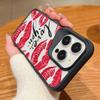 Высокопрозрачный противоударный чехол из акрила для iPhone 16 Plus 15 14 13 Pro Max, с рисунком «Поцелуй», однотонный, с мягкими краями, тонкий, жесткий чехол-накладка