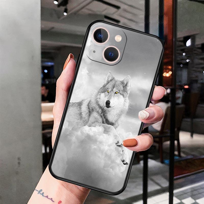 Чехол для телефона Moon Ice Snow Wolf для iPhone Samsung Galaxy Redmi Xiaomi Oppo OnePlus Note SA 7 8 9 10 11 12 13 14 20 21 22 23 53 54 Pro Max Plus Ultra