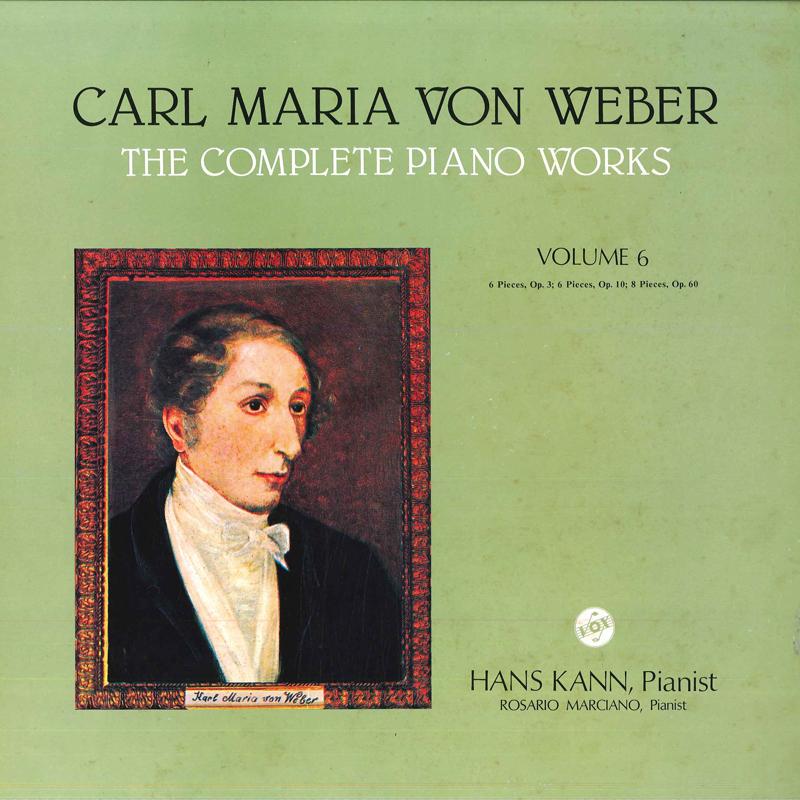 LP Record HANS KANN(PIANIST) - Carl Maria Von Weber/The Complete P H4556V WARNERPIONEER - Japan Obi Classical Used