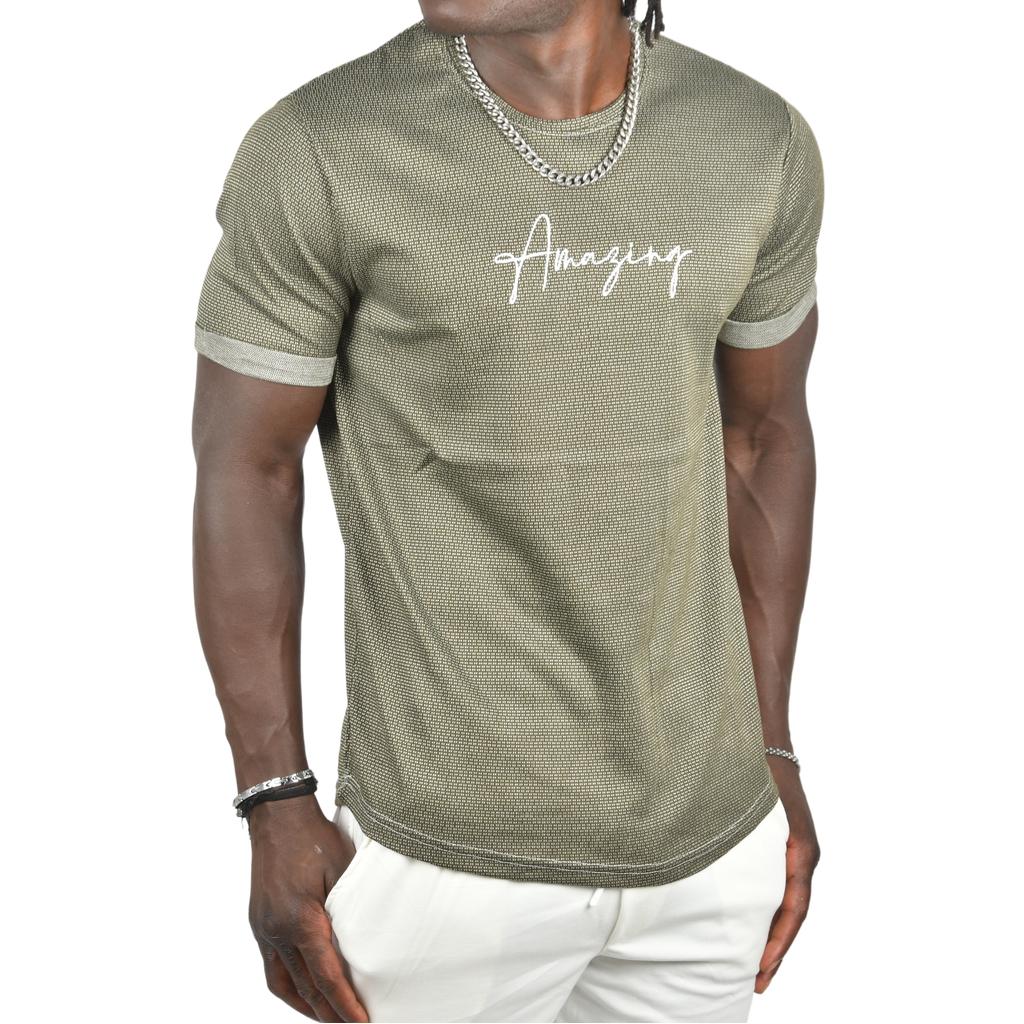 Футболка узкого кроя с двойными рукавами и надписью DeepSEA с рисунком спереди 2403213