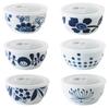 CtoC JAPAN Select Small Bowl with Lid, Set of 6 Designs, Diameter 13cm X Height 6.2cm, 400cc, Made In Japan