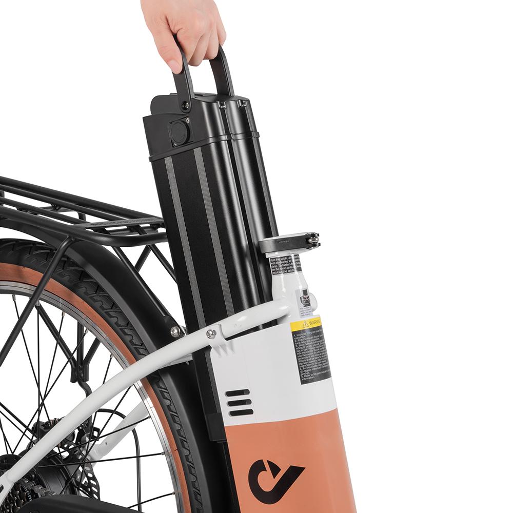 DYU C6 PRO Electric Bicycle With TowSeat For Adult 250W Motor 36V15.6AH Battery City Commuting Electric Bike 26.2-inch Tires Outdoor Riding E-Bike