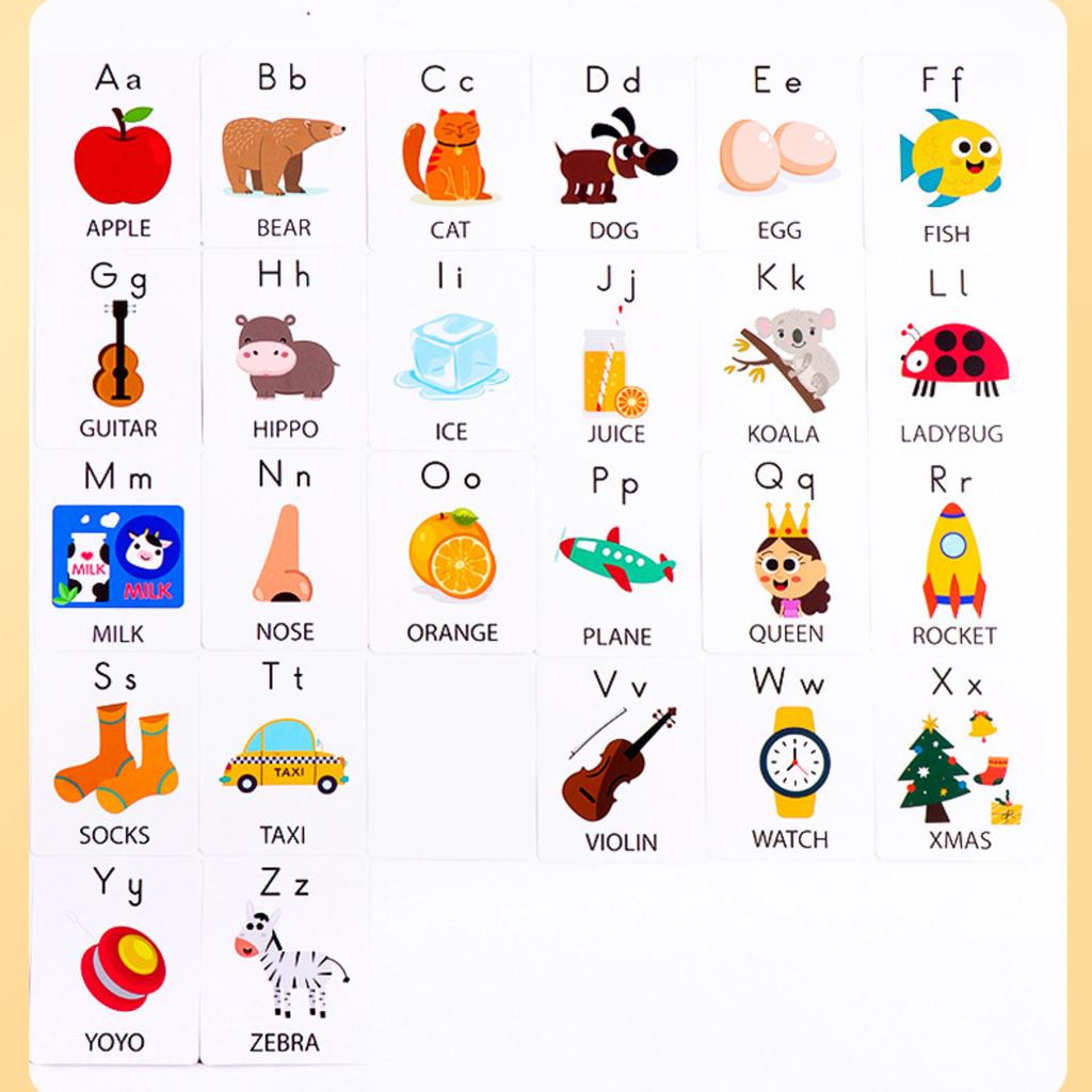 Игра на сопоставление букв Орфография Чтение Английский алфавит Деревянные буквы Карта-мат - Игра Дети Дошкольное обучение Языковые игрушки
