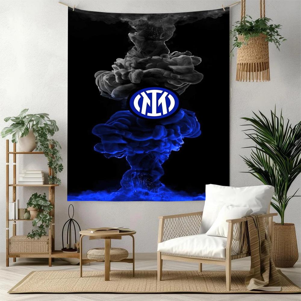 Inter Milan Wall Decor Tapestry Art For Pet Memorial Birthdaywedding Party Backdrop Family Gift