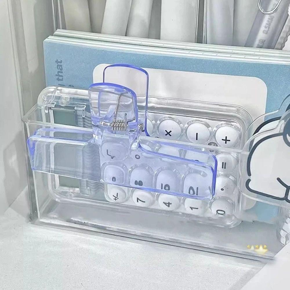 Transparent File Clamps Holder Colorful Paper Clamp Organizer High Quality Planner Clip