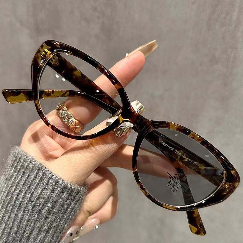 Блокировка синего света фотохромные очки для близорукости ультра легкие очки для близорукости кошачий глаз женские оптические очки высокой четкости