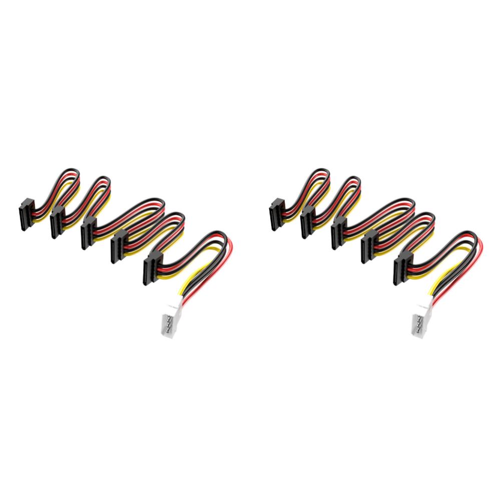 1/2/3/5 шт. Кабель питания Серверный DIY Разветвитель Шнур SATA 1 на 5 SATA Разветвитель питания жесткого диска Кабель-шнур для ПК Сервера