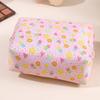 Fashion Fruit Print Cosmetic Bag Women Make Up Bag Portable Travel Cosmetic Organizer Female Makeup Pouch Case Toiletries Bag