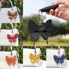 1PC Leather Original Butterfly Charm Creative Cartoon Pendant Bag Butterfly Leather Pendant New Personalised Multi-Coloured