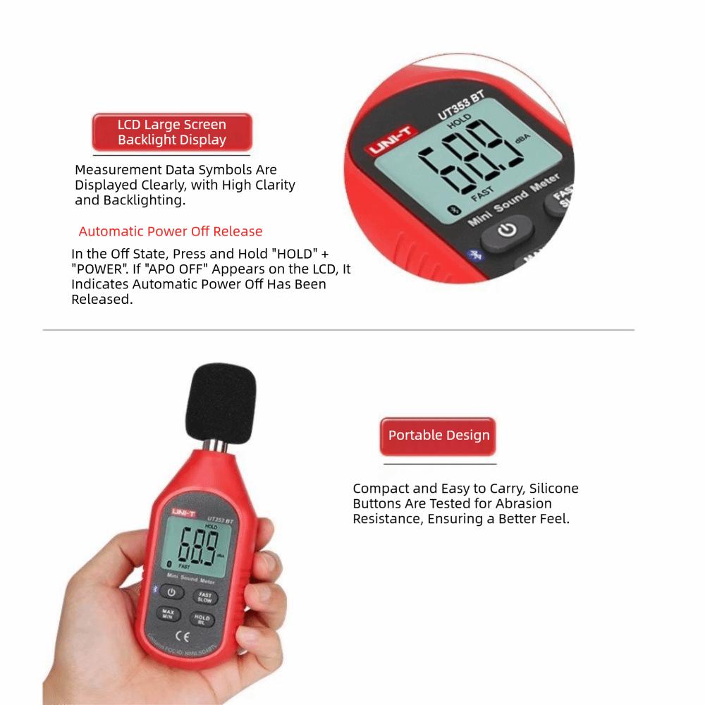 Data Hold Function Digital Sound Level Meter Portable SPL Meter Environmental Testing