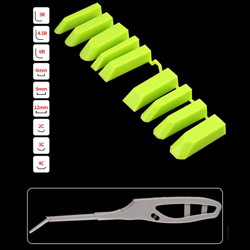 Multipurpose Ergonomic Handle Scraper Set 9 in 1 Portable Accessories for Home Renovations and Car Maintenances