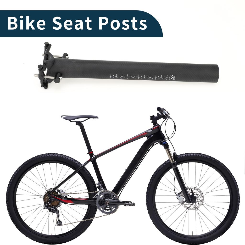 TUCKBOLD Легкий подседельный штырь для велосипеда, Подседельная трубка, Матовый черный, 33,9x300 мм, Углеродное волокно, 1 шт.