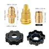 Комплект латунных фитингов 3/8 дюйма развальцовочная муфта 1/4 резьба соединение гидравлической системы для газовых приборов, работающих на пропане