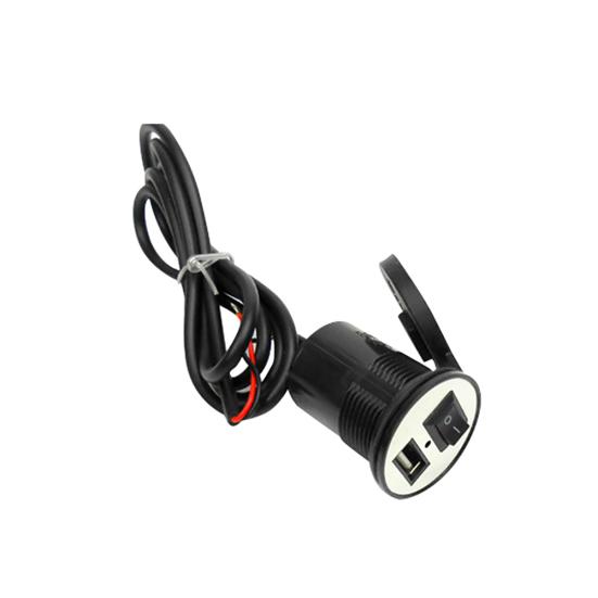 Водонепроницаемый USB-переключатель порта зарядного устройства для мотоцикла для мобильного телефона