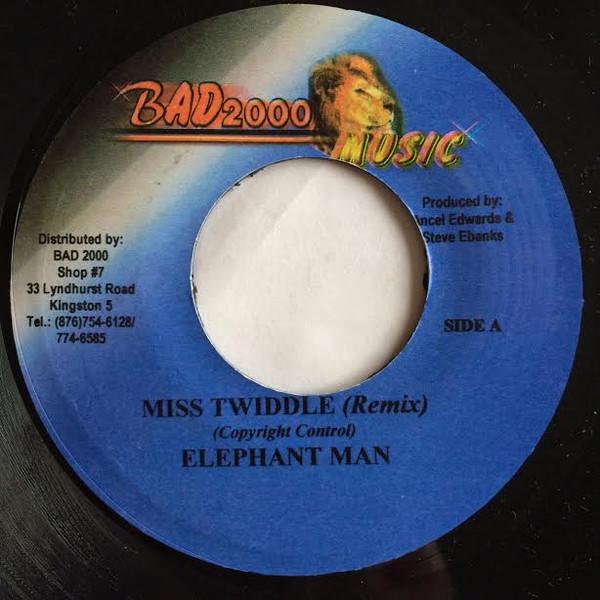 7-дюймовая пластинка ELEPHANT MAN - Miss Twiddle (Ремикс) НИКТО Плохая 2000 Музыка Ямайка Регги, Ска и Даб Б/У
