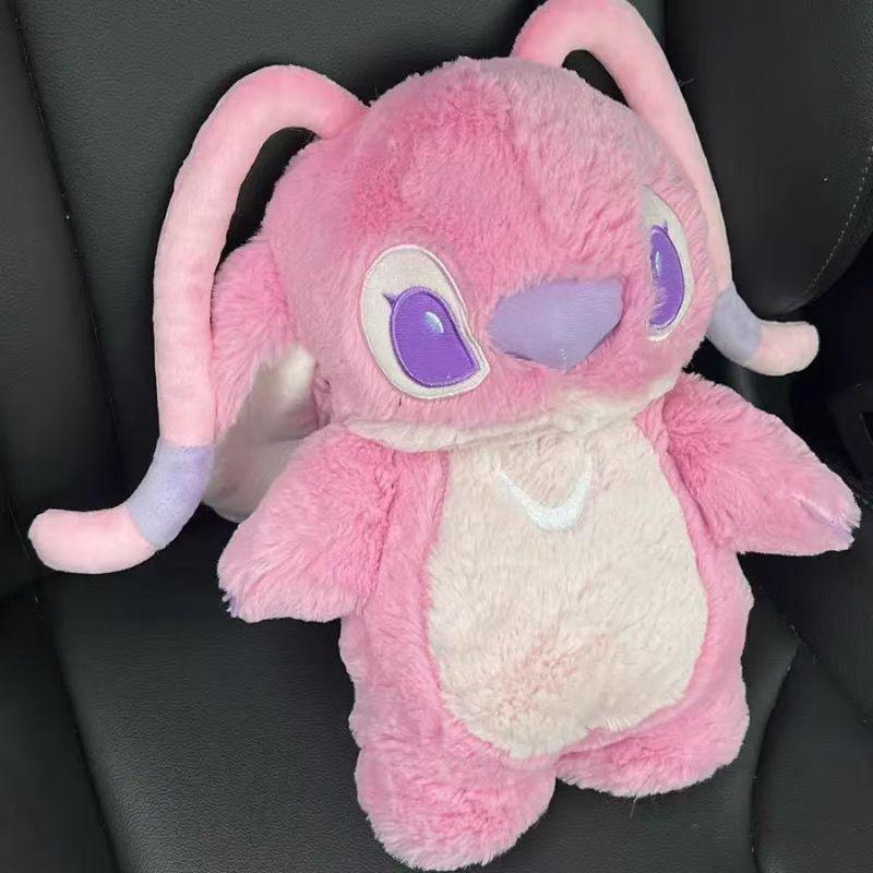 Stitch & Lotso Angel Plush Hand Warmer: Thickened Hot Water Bag for Warmth & Comfort