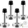 4pcs Stainless Steel Self Adhesive Door Stoppers Rubber Tip Wall Protector Door Catch Door Stop for Home Office
