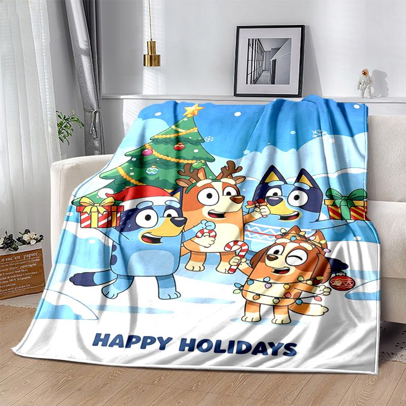 1Pc Christmas Friends Celebration Blanket Soft And Comfortable Casual Warm Camping Travel Christmas Halloween Gift M92113