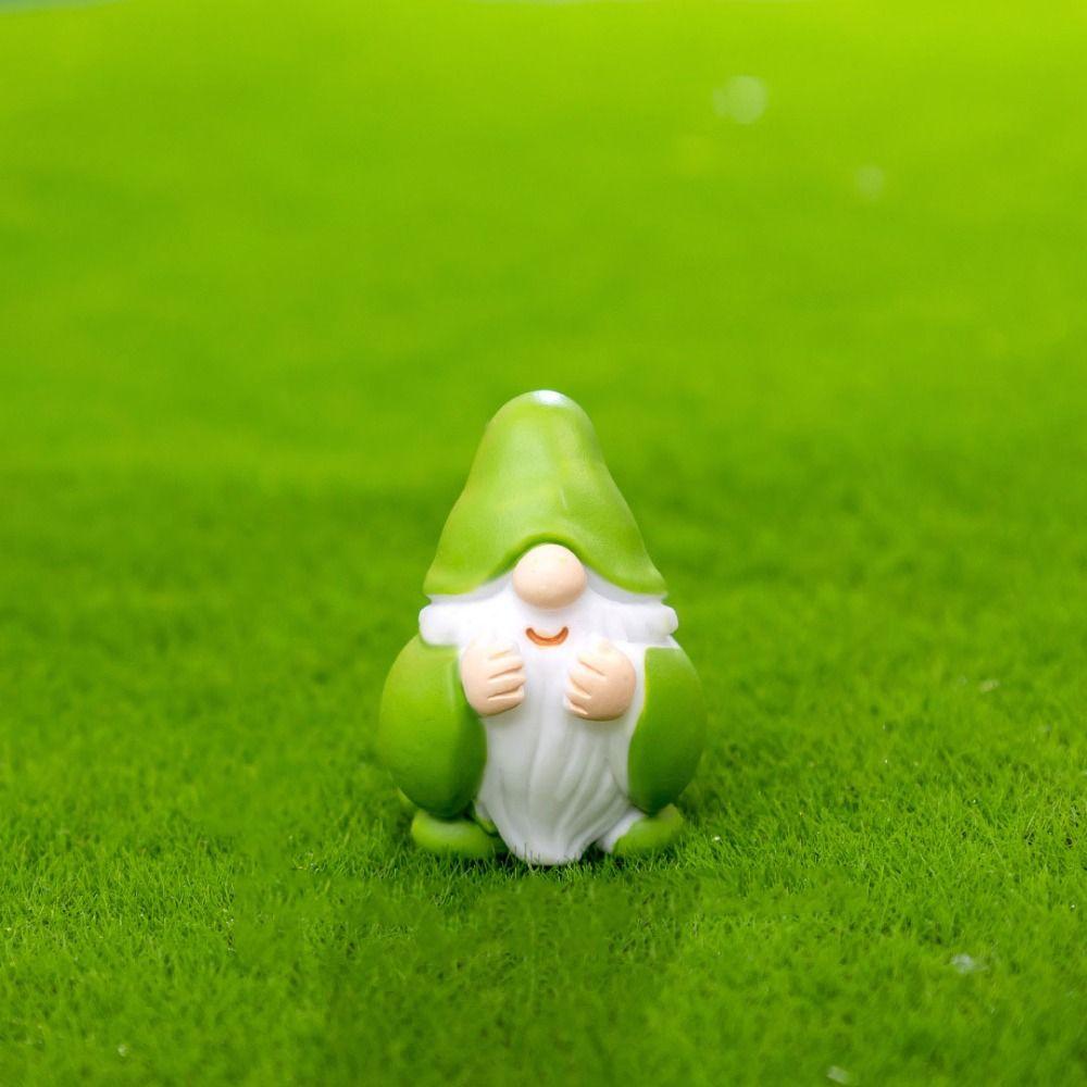 Миниатюрные безделушки из смолы, пасхальная мультяшная статуэтка гнома, подарок, мини-фигурка пасхальных гномов