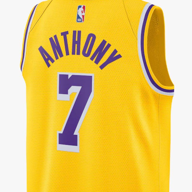 Nike Энтони Нет. 7 LA Lakers Logo Баскетбольная майка без рукавов, SW Fan Edition Мужские топы Желтый CW3669-742
