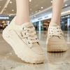 Shoes Women's Versatile Platform Sneakers Fashion Trend Lace-up Casual Shoes Inner Height Increase Women's Shoes Autumn New