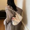Retro Versatile Large Capacity Tote Bag Women's Fashion Simple Casual Commuter Shoulder Bag Underarm Bag Women's Storage