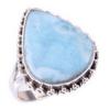 Кольцо в подарок из стерлингового серебра 925 пробы с драгоценным камнем из натурального ларимара Natural Republic S.8 n5n62