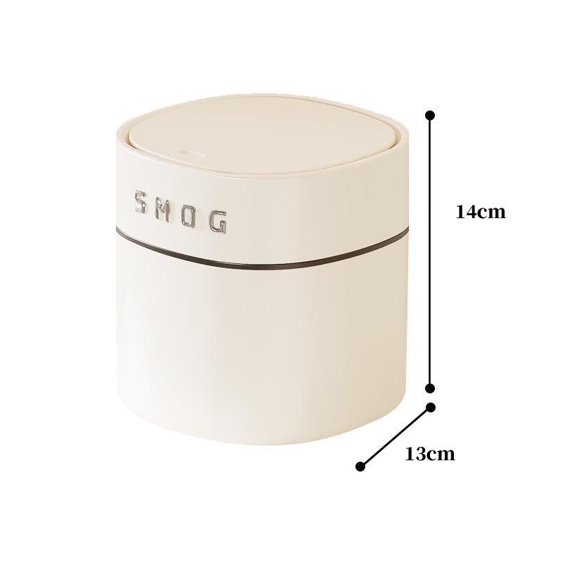 Компактный настольный мусорный бак с крышкой для дома, офиса или спальни