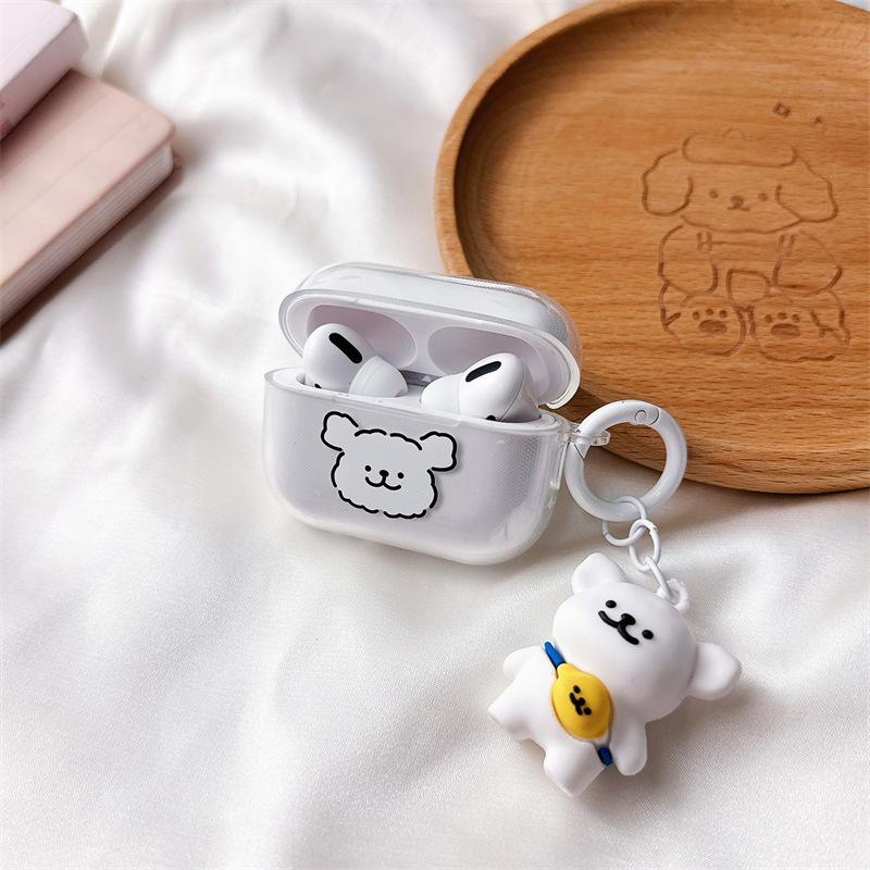 Cute line dog for AirPods pro1 generation protective case 1 generation pro1 generation apple bluetooth headset case