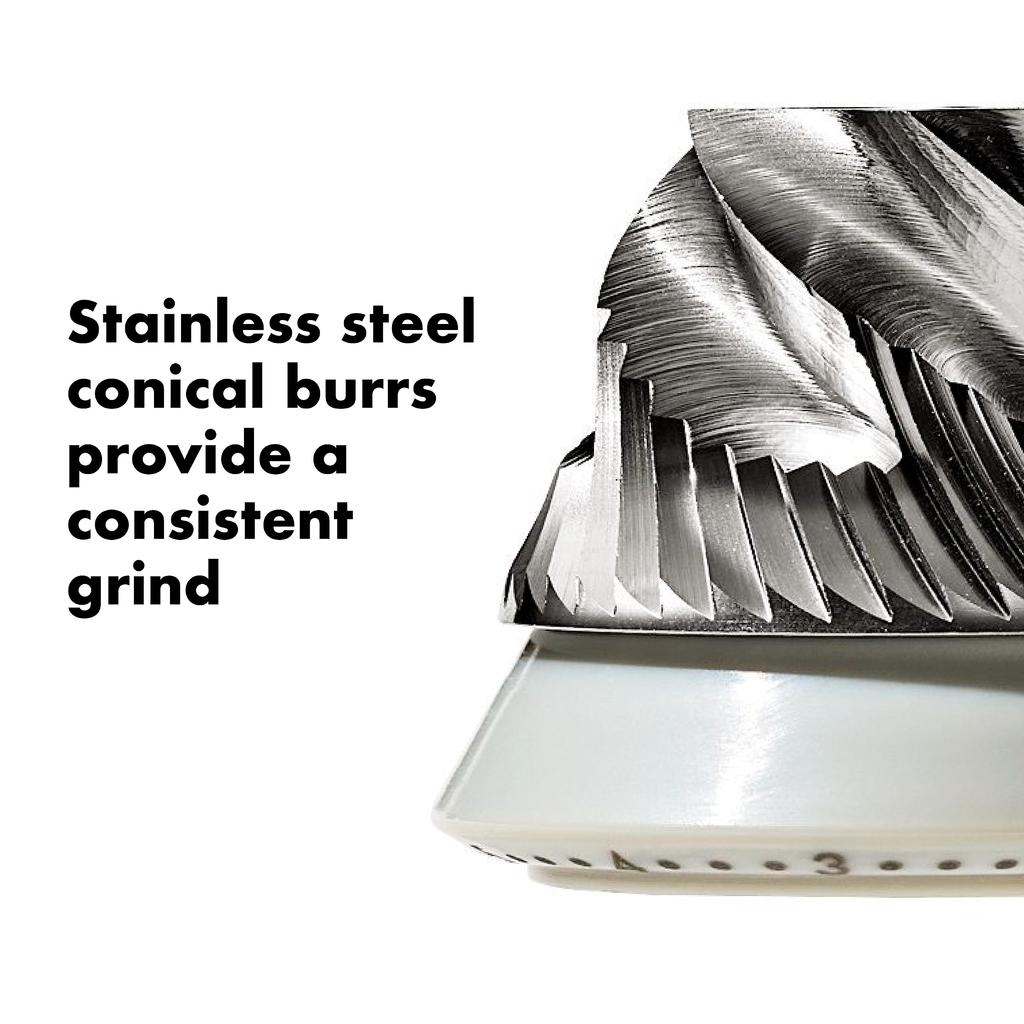 Компактная кофемолка OXO с ручным управлением, удобная ручка, до 40 г кофейных зерен, черный цвет, 22,8 см